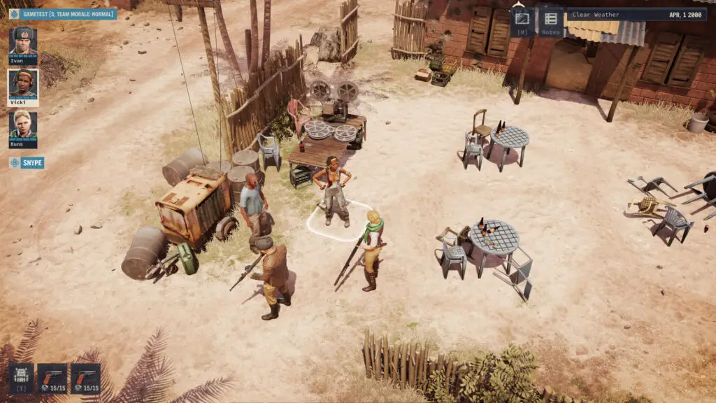 Jagged Alliance 3 Talking to NPCs
