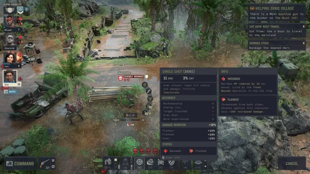 Jagged Alliance 3 Aim System